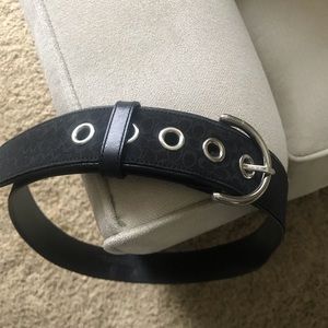 Authentic Coach Leather/Canvas “C” logo belt.